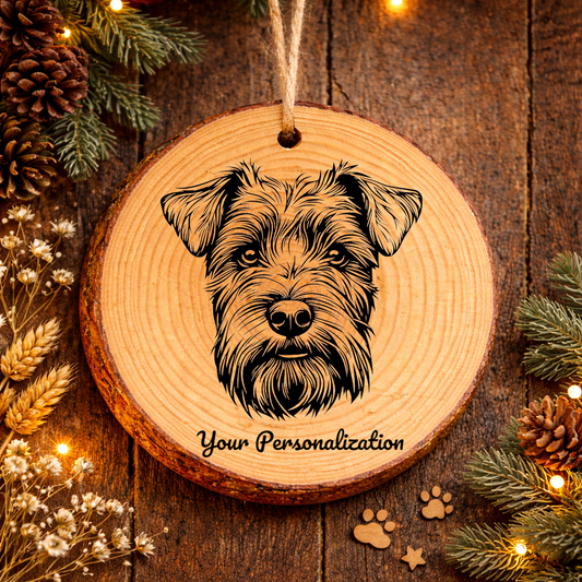 Glen of Imaal Terrier Dog Ornament – Rustic Wooden Keepsake