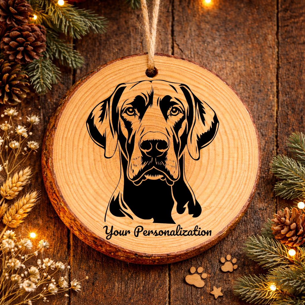 Great Dane Dog Ornament – Rustic Wooden Keepsake