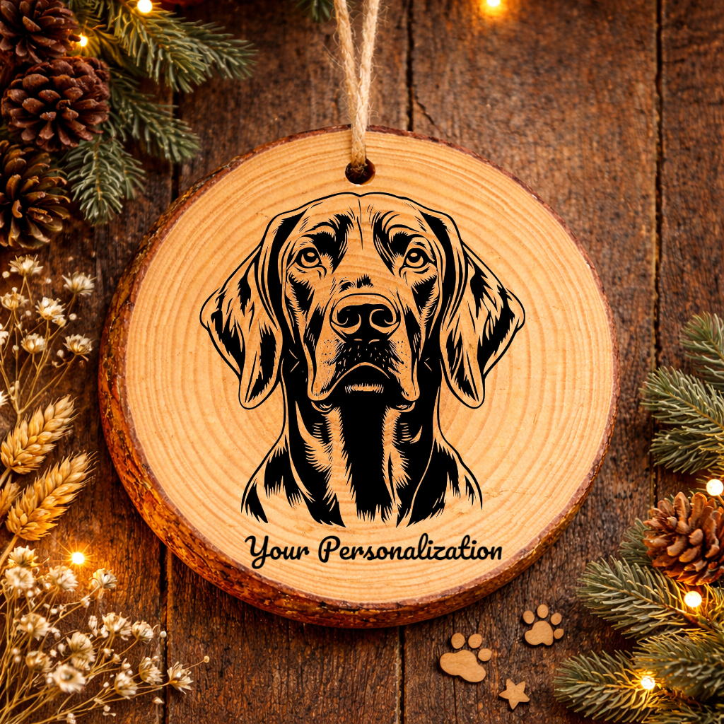 Harrier Dog Ornament – Rustic Wooden Keepsake