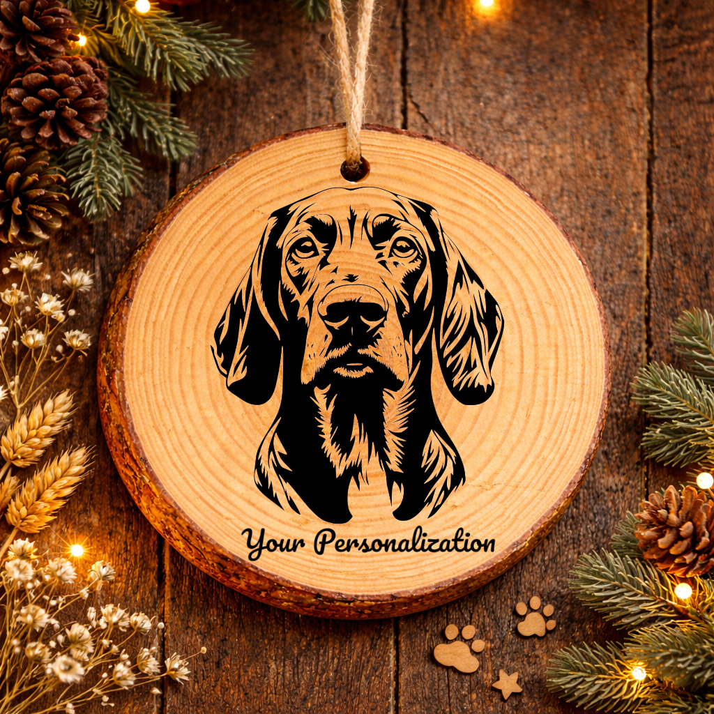 Harrier Dog Ornament – Rustic Wooden Keepsake