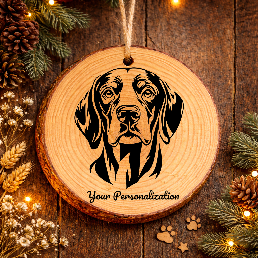 Harrier Dog Ornament – Rustic Wooden Keepsake