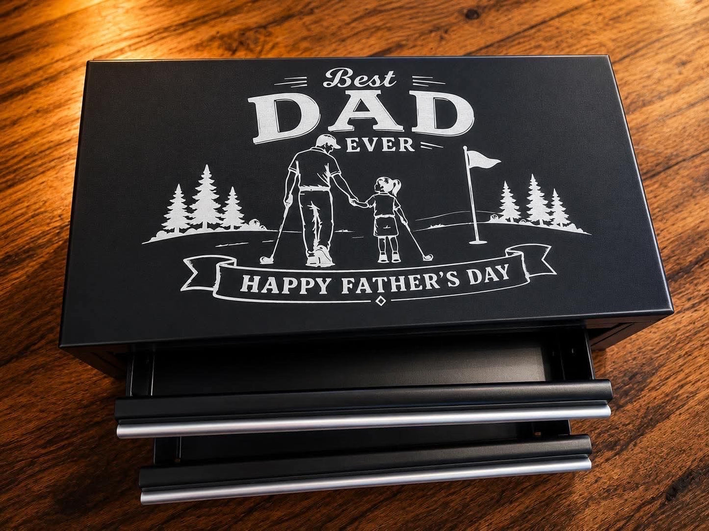 Golf Theme “Dad & Me” Mini Tool / Keepsake / Tackle Box
