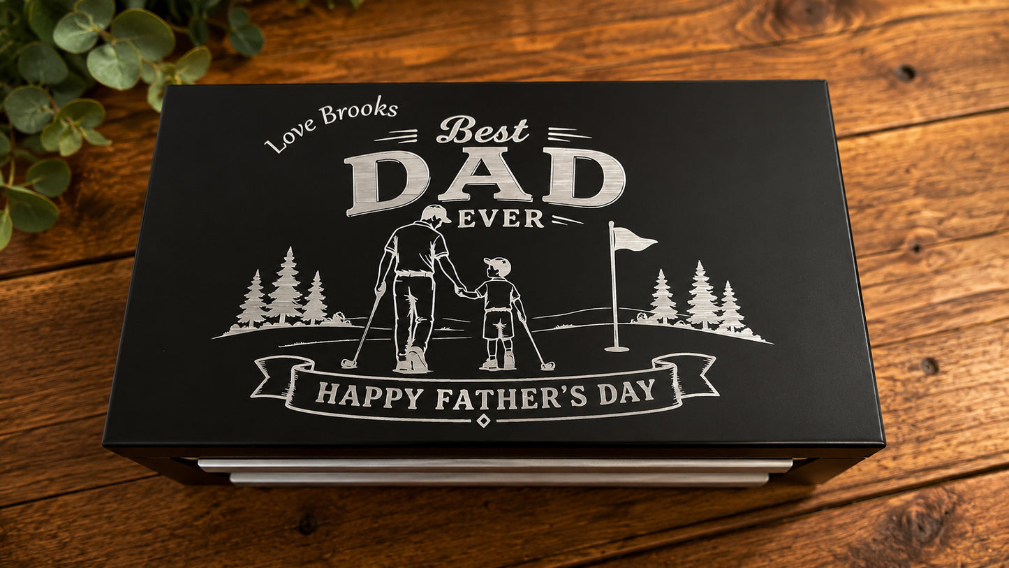 Golf Theme “Dad & Me” Mini Tool / Keepsake / Tackle Box