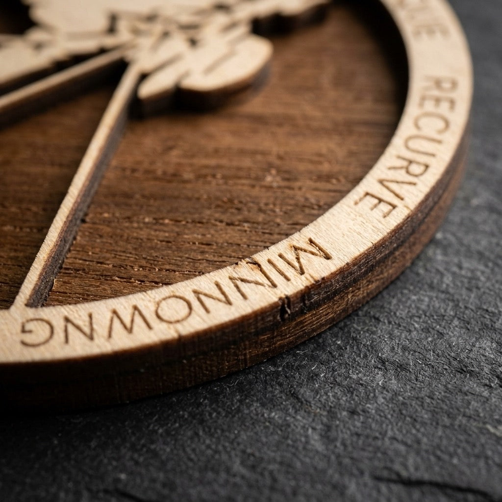 Archery Sports Layered Ornament - Male or Female Versions Available