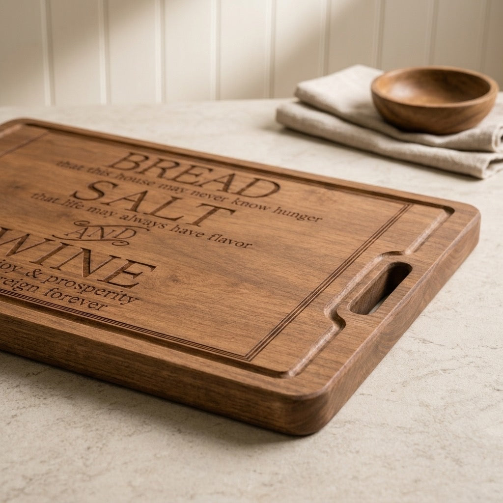Blessed Bread Wine serving Board