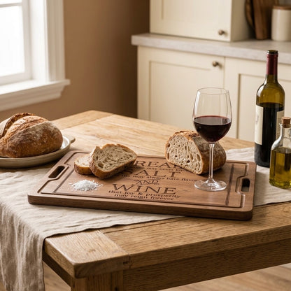 Blessed Bread Wine serving Board