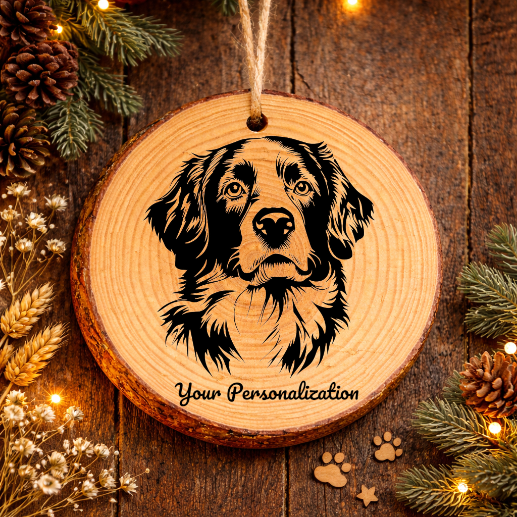 Kooikerhondje Dog Ornament – Rustic Wooden Keepsake