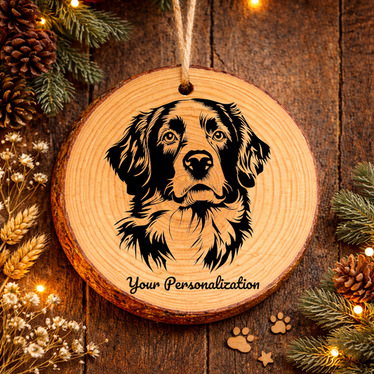 Kooikerhondje Dog Ornament – Rustic Wooden Keepsake
