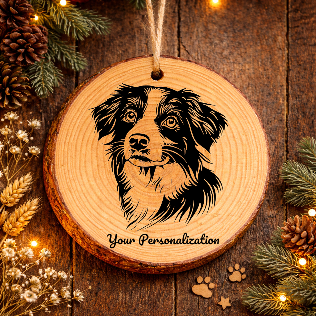 Kooikerhondje Dog Ornament – Rustic Wooden Keepsake