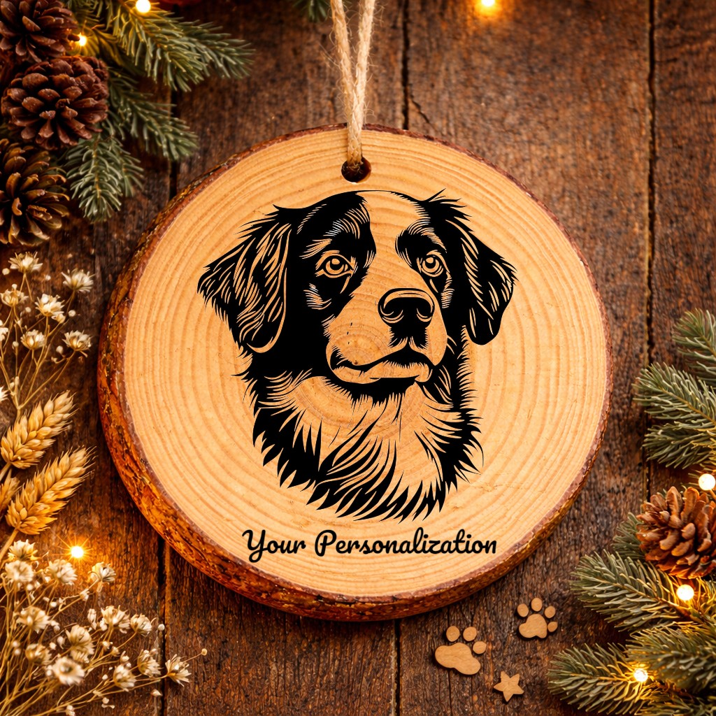 Kooikerhondje Dog Ornament – Rustic Wooden Keepsake