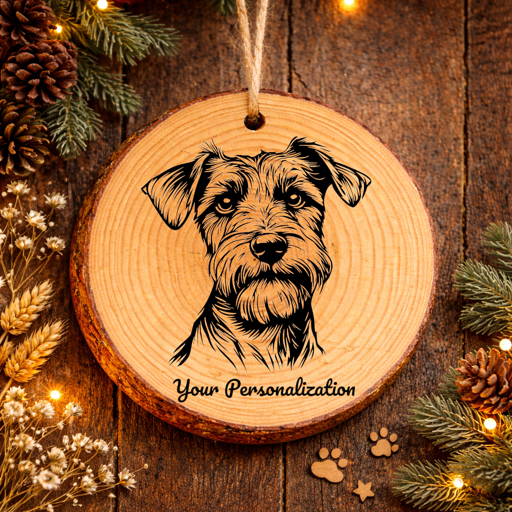 Lakeland Terrier Dog Ornament – Rustic Wooden Keepsake