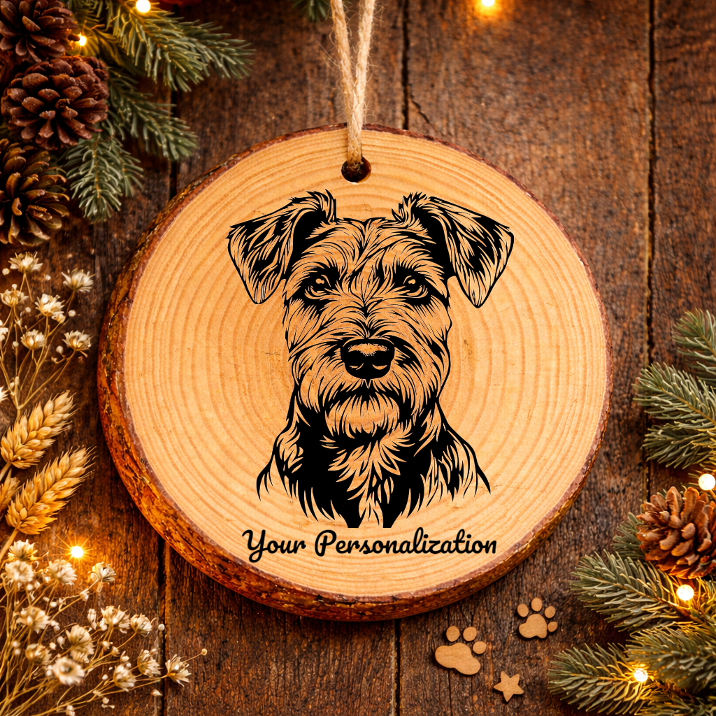 Lakeland Terrier Dog Ornament – Rustic Wooden Keepsake