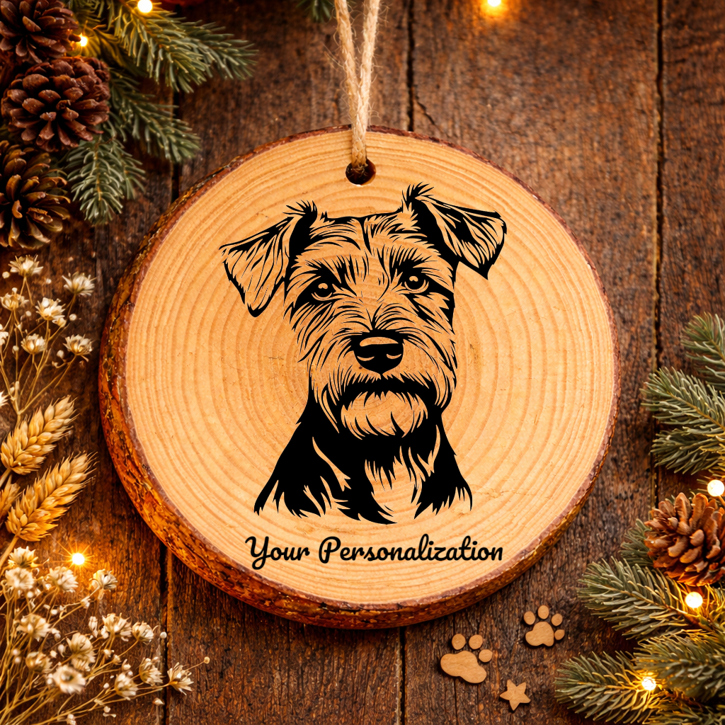 Lakeland Terrier Dog Ornament – Rustic Wooden Keepsake