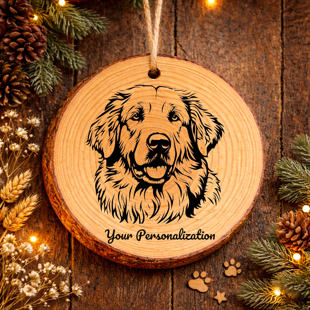 Maremma Sheepdog Dog Ornament – Rustic Wooden Keepsake