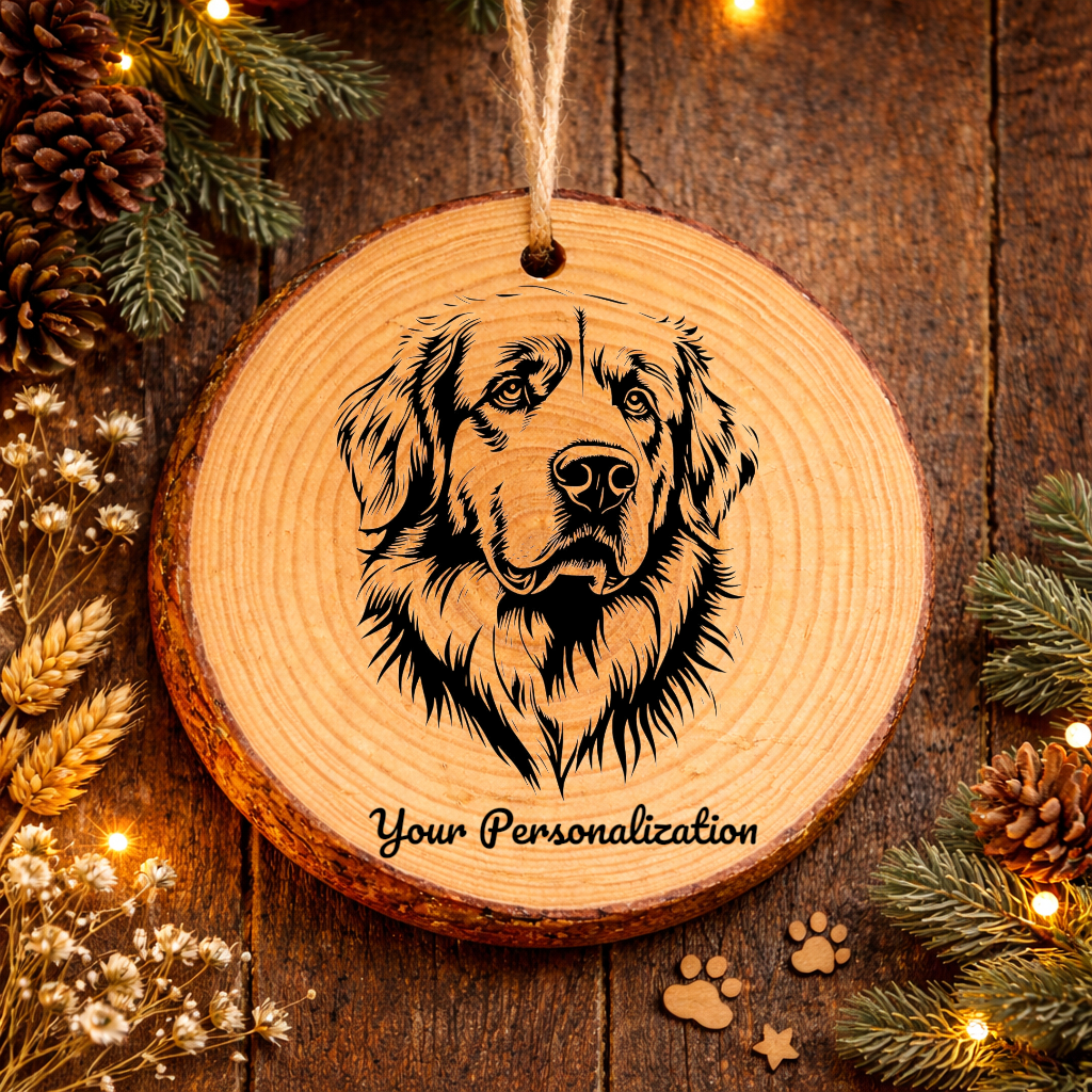 Maremma Sheepdog Dog Ornament – Rustic Wooden Keepsake