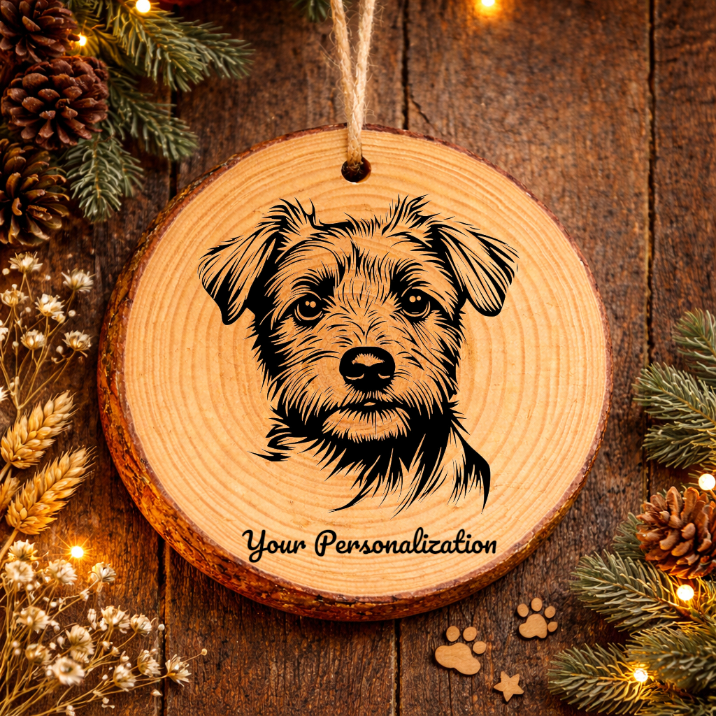 Norfolk Terrier Dog Ornament – Rustic Wooden Keepsake