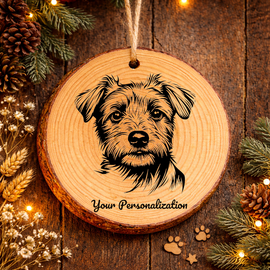 Norfolk Terrier Dog Ornament – Rustic Wooden Keepsake