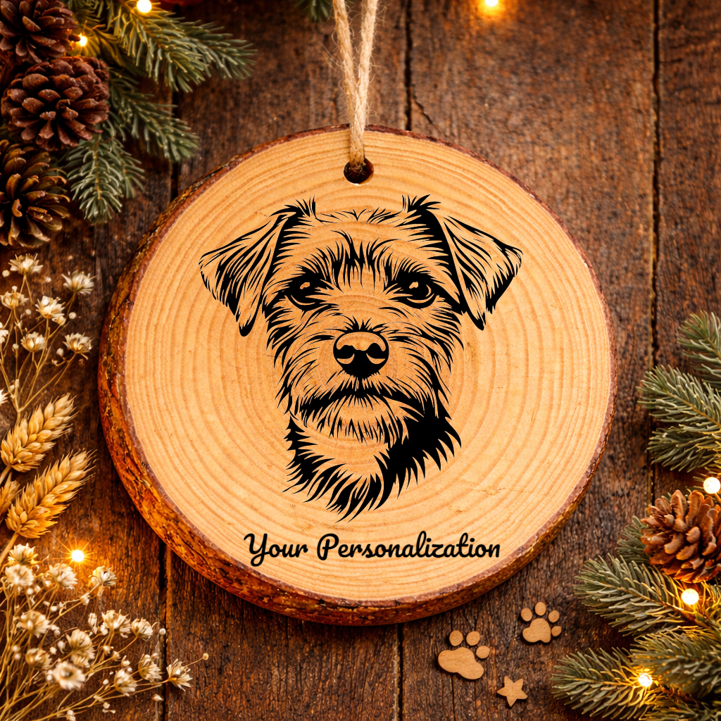 Norfolk Terrier Dog Ornament – Rustic Wooden Keepsake