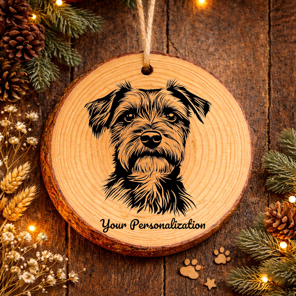 Norfolk Terrier Dog Ornament – Rustic Wooden Keepsake
