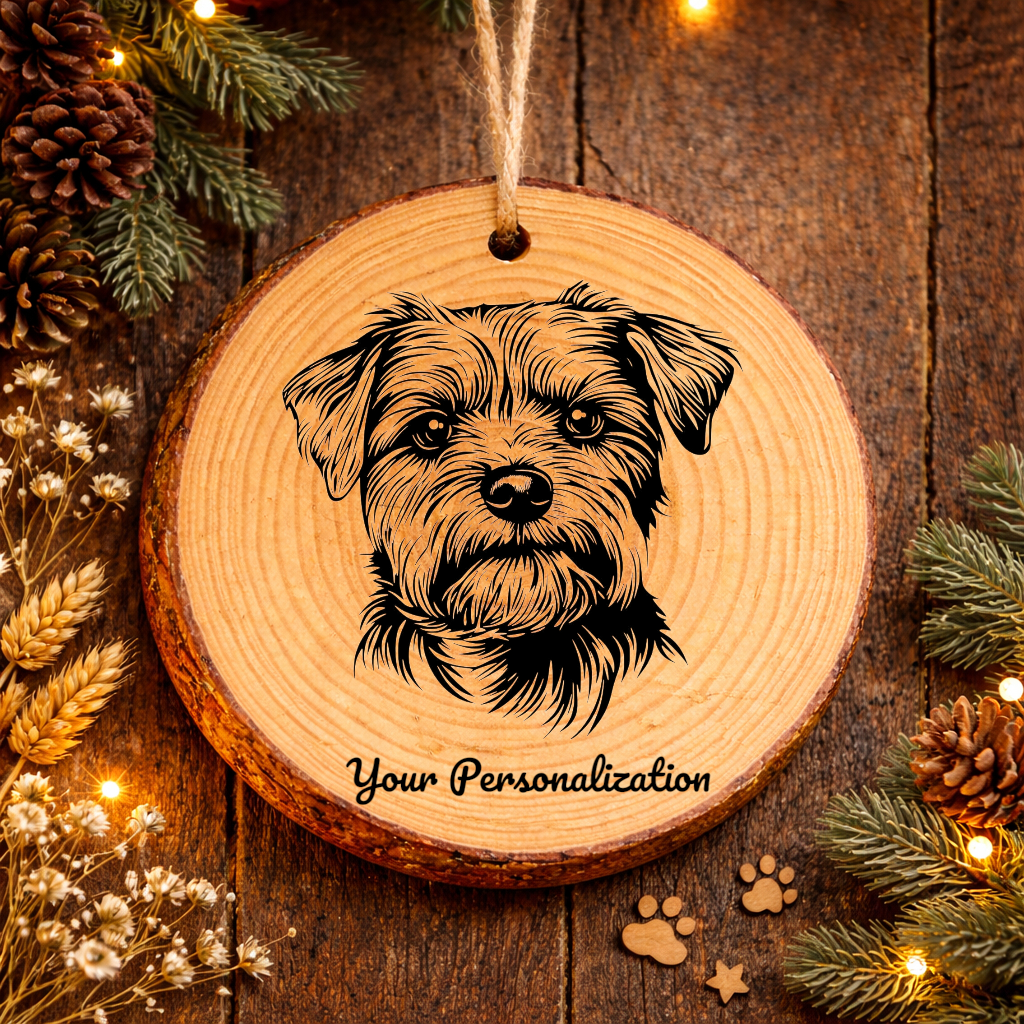 Norfolk Terrier Dog Ornament – Rustic Wooden Keepsake