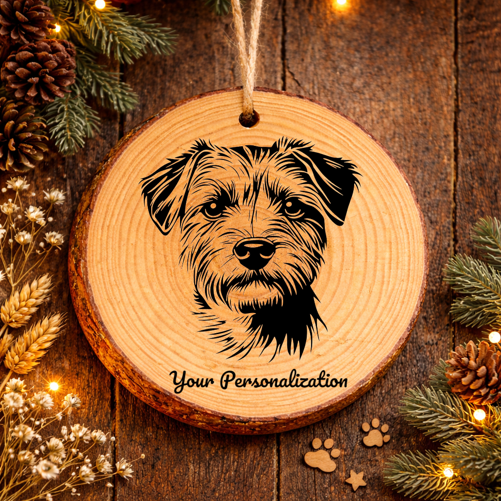 Norfolk Terrier Dog Ornament – Rustic Wooden Keepsake