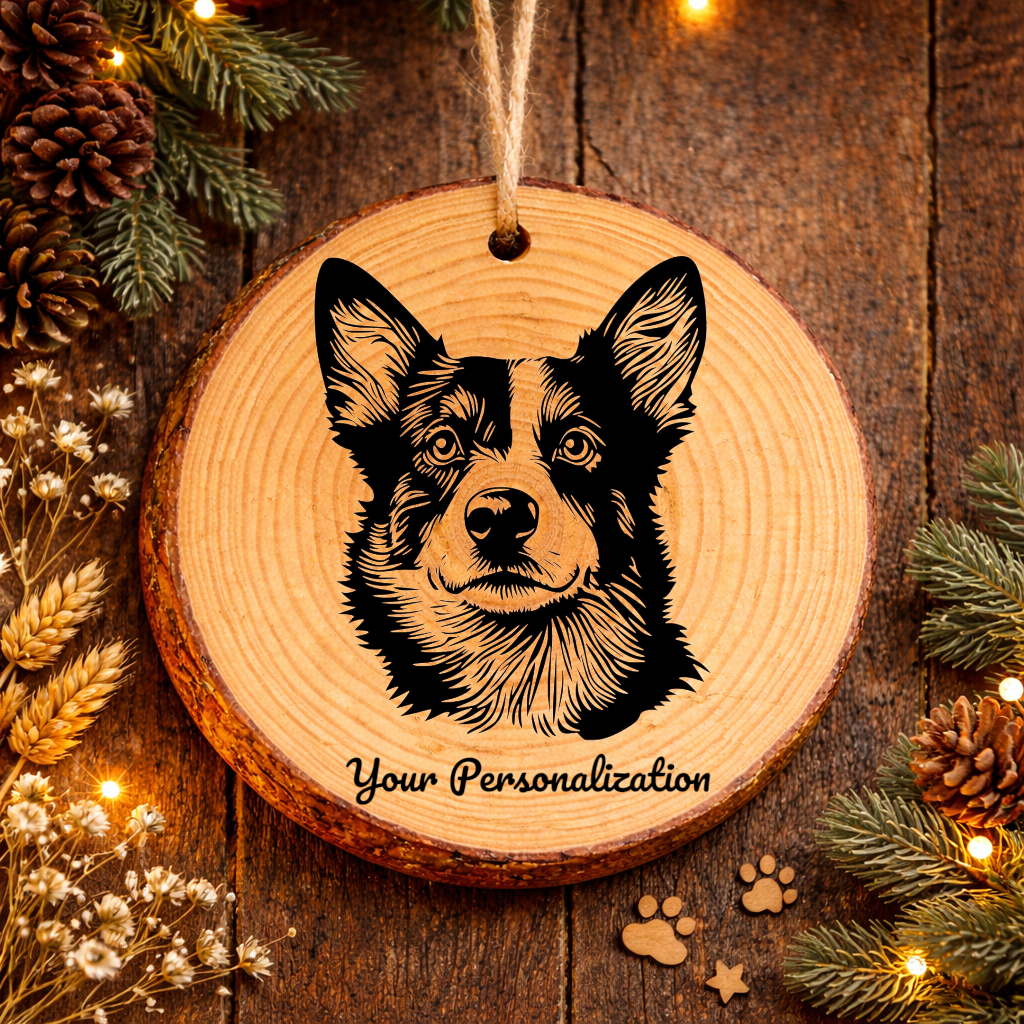Norwegian Lundehund Dog Ornament – Rustic Wooden Keepsake
