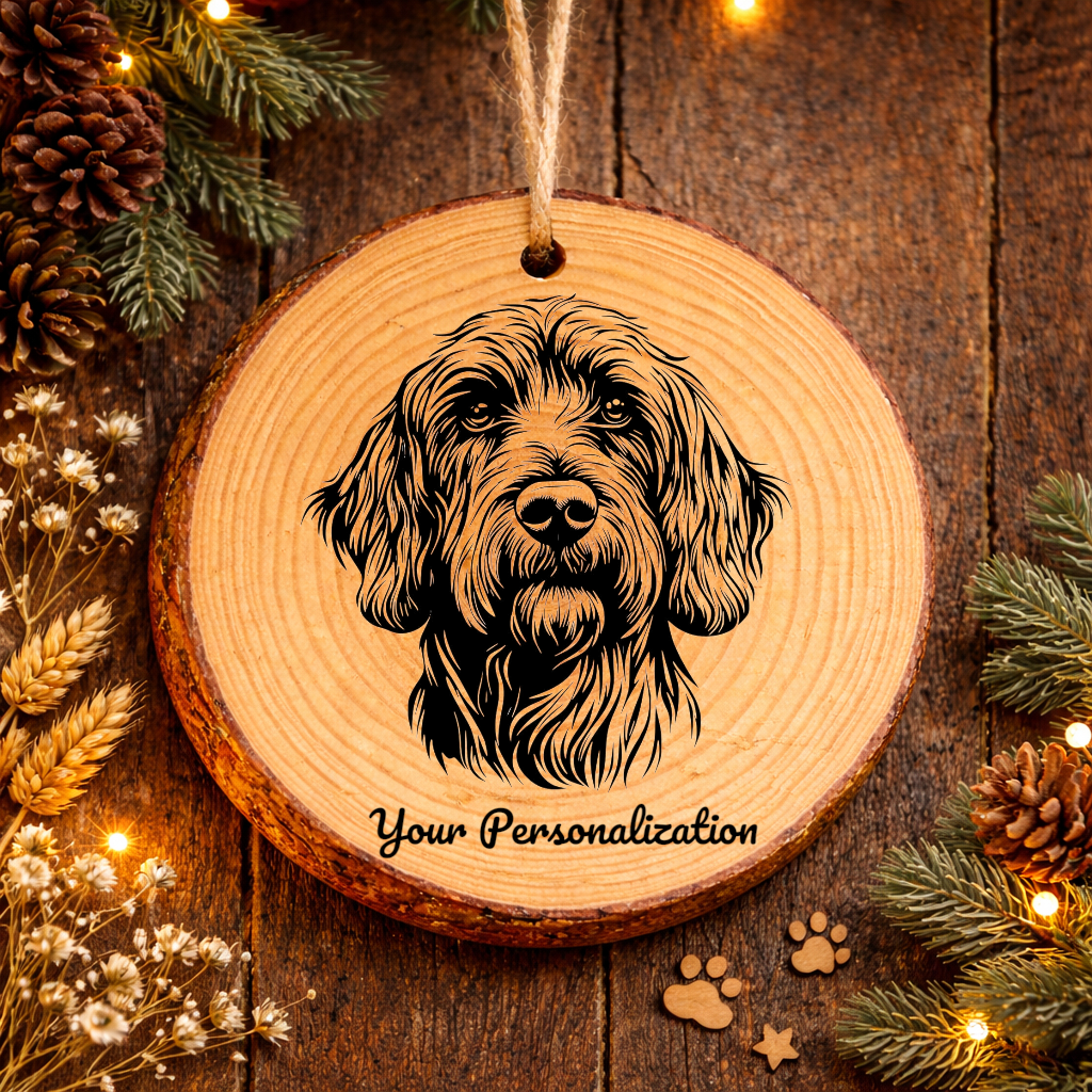 Otterhound Dog Ornament – Rustic Wooden Keepsake