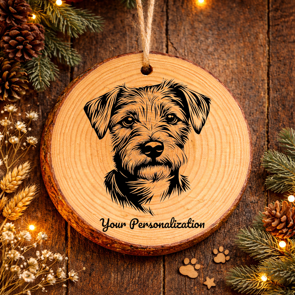 Parson Russell Terrier Dog Ornament – Rustic Wooden Keepsake