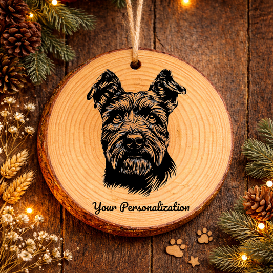 Pumi Dog Ornament – Rustic Wooden Keepsake