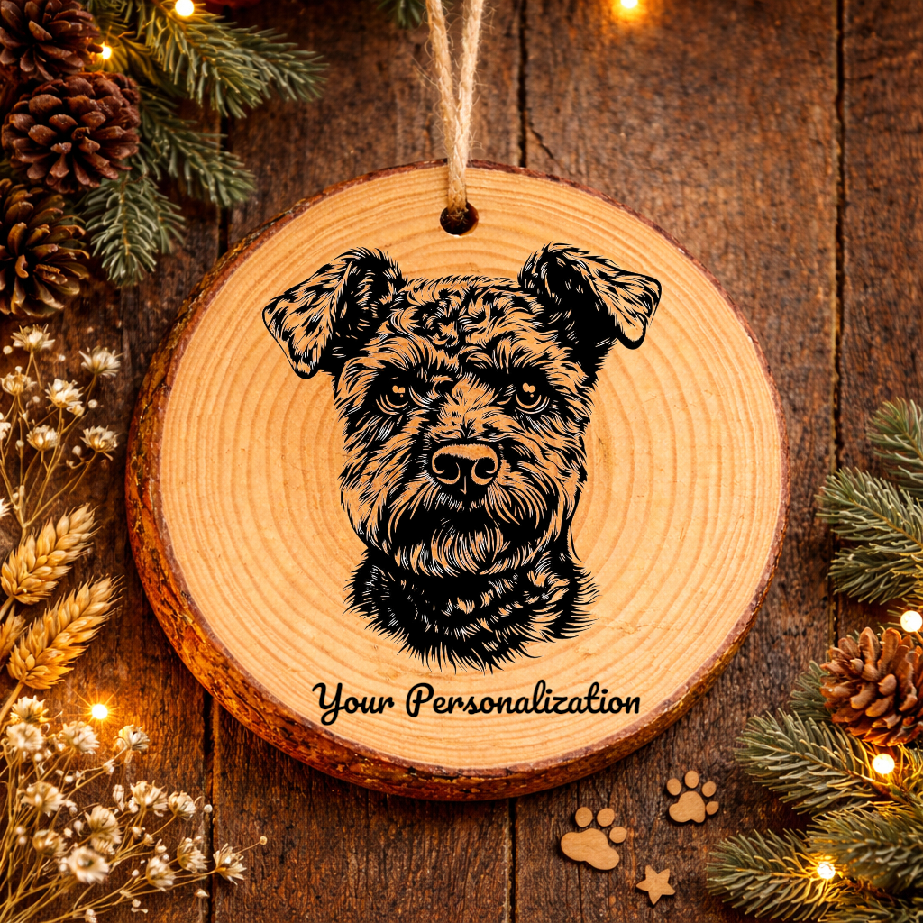 Pumi Dog Ornament – Rustic Wooden Keepsake