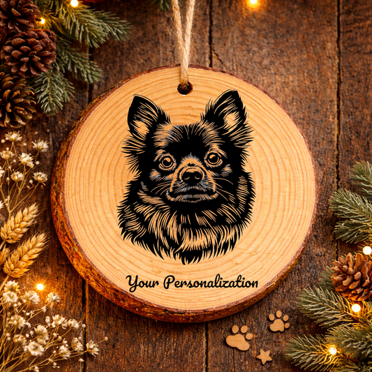 Schipperke Dog Ornament – Rustic Wooden Keepsake