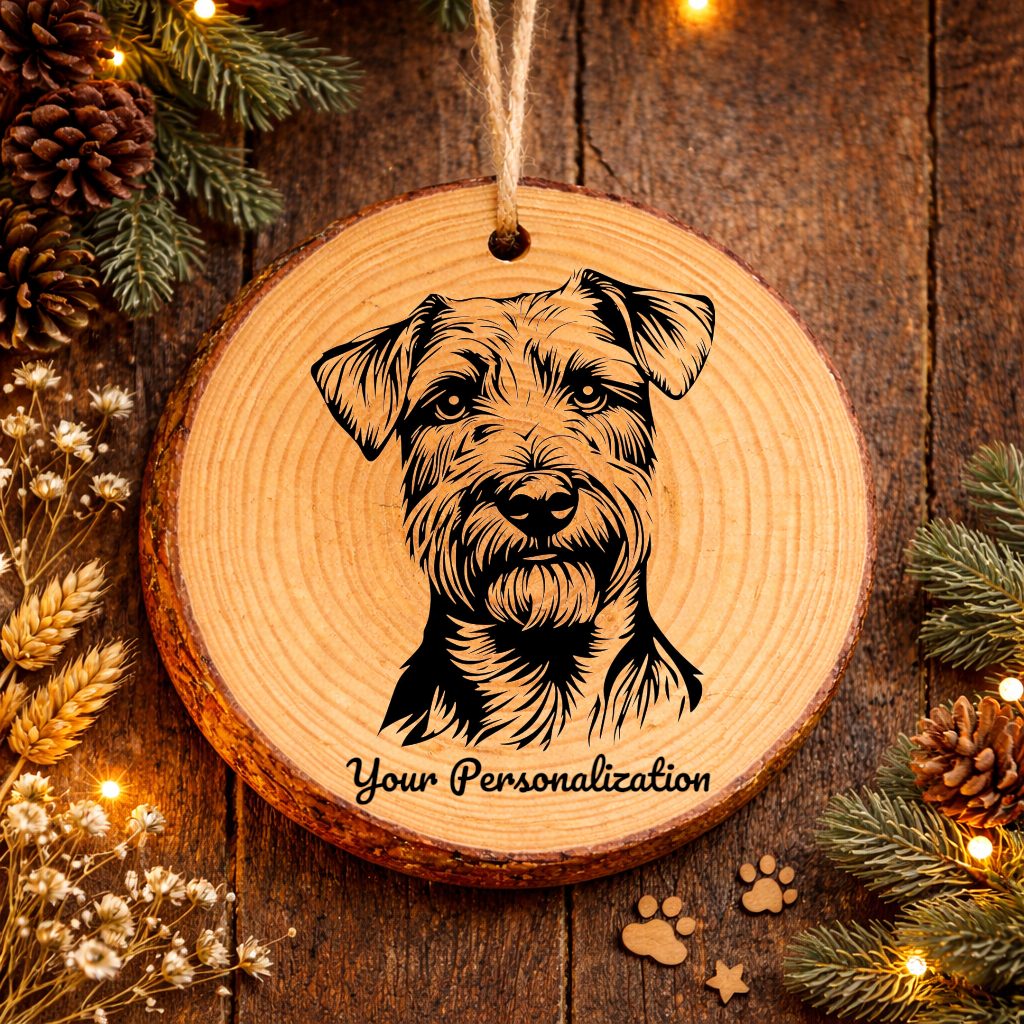 Sealyham Terrier Dog Ornament – Rustic Wooden Keepsake