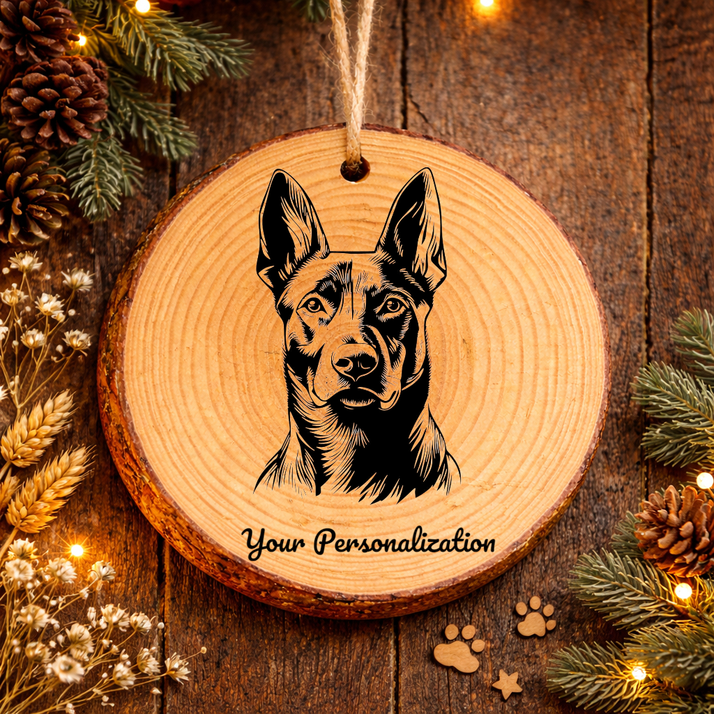 Taiwan Dog Dog Ornament – Rustic Wooden Keepsake