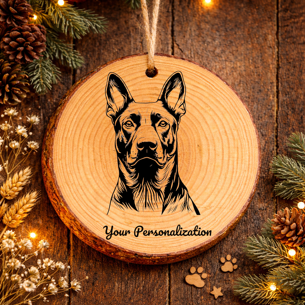 Taiwan Dog Dog Ornament – Rustic Wooden Keepsake