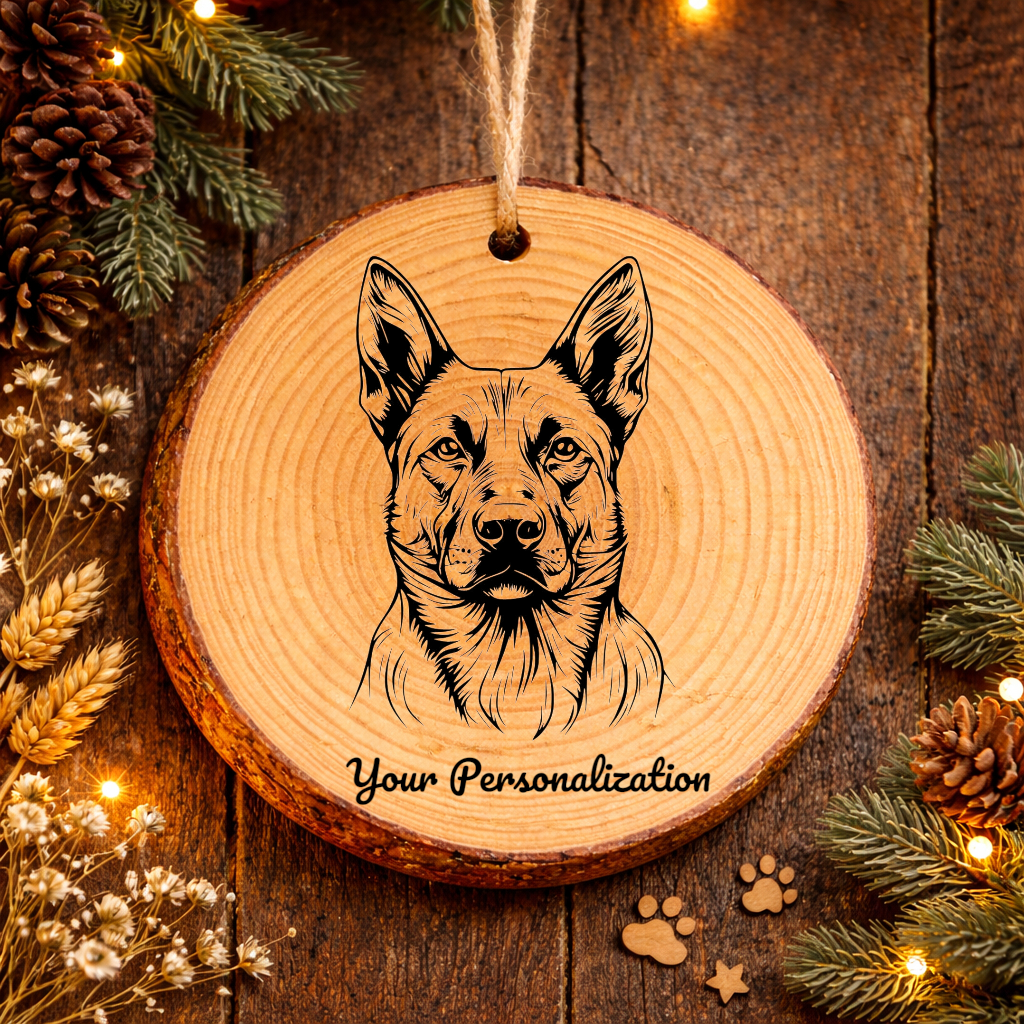Taiwan Dog Dog Ornament – Rustic Wooden Keepsake