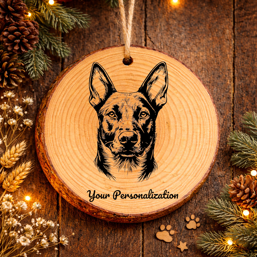 Taiwan Dog Dog Ornament – Rustic Wooden Keepsake