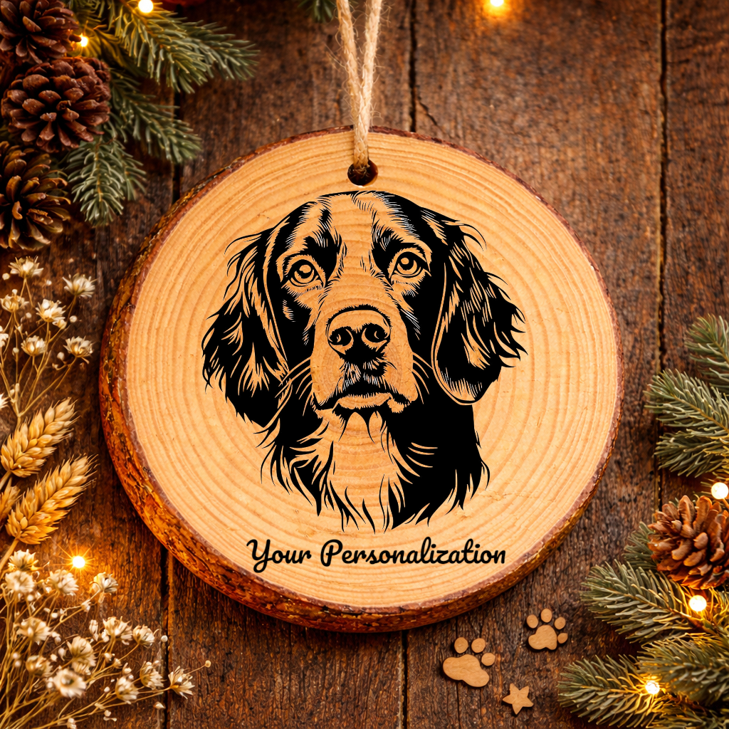Welsh Springer Spaniel Dog Ornament – Rustic Wooden Keepsake