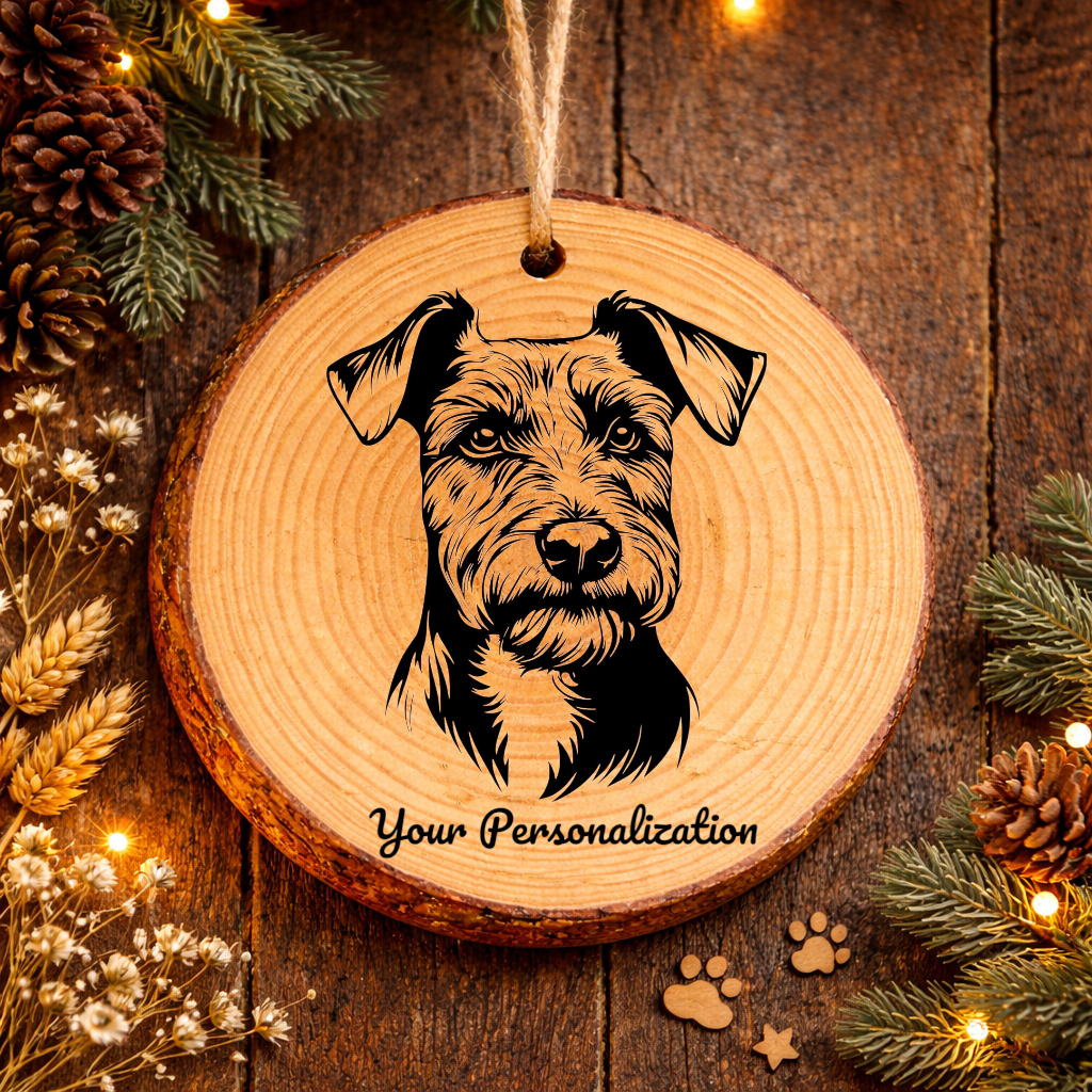 Welsh Terrier Dog Ornament – Rustic Wooden Keepsake