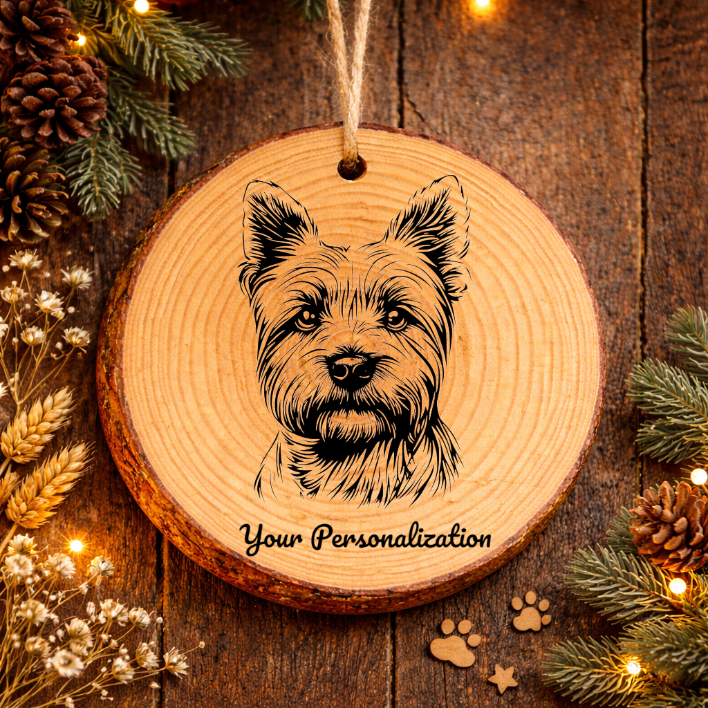West Highland White Terrier Dog Ornament – Rustic Wooden Keepsake