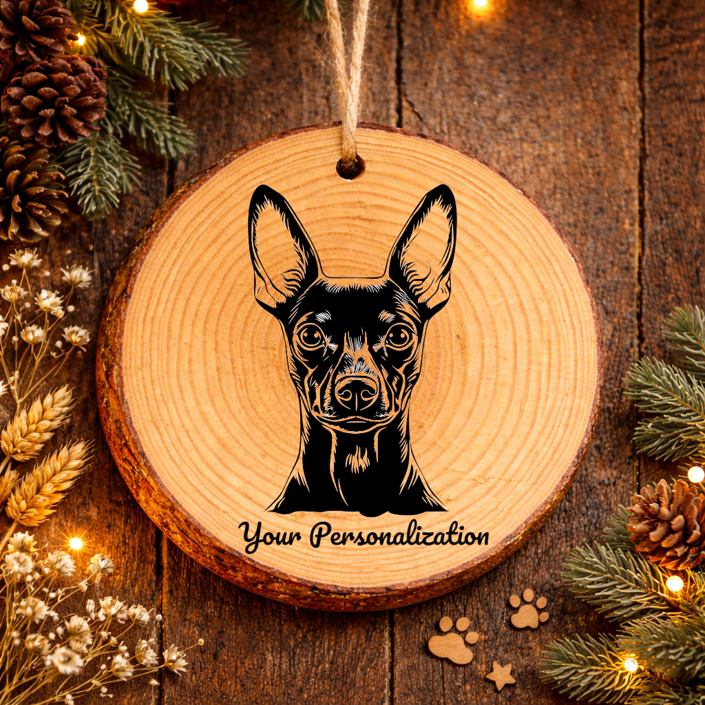 Xoloitzcuintli Dog Ornament – Rustic Wooden Keepsake