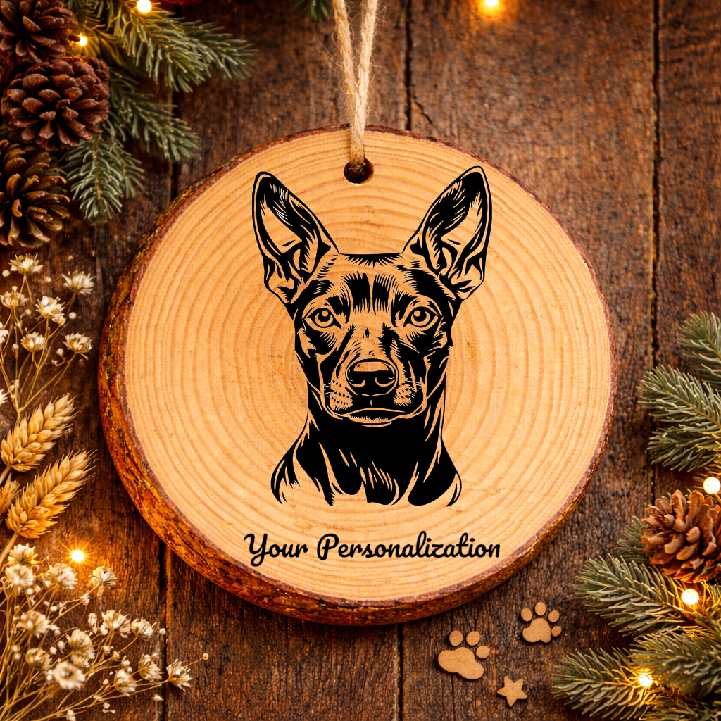 Xoloitzcuintli Dog Ornament – Rustic Wooden Keepsake