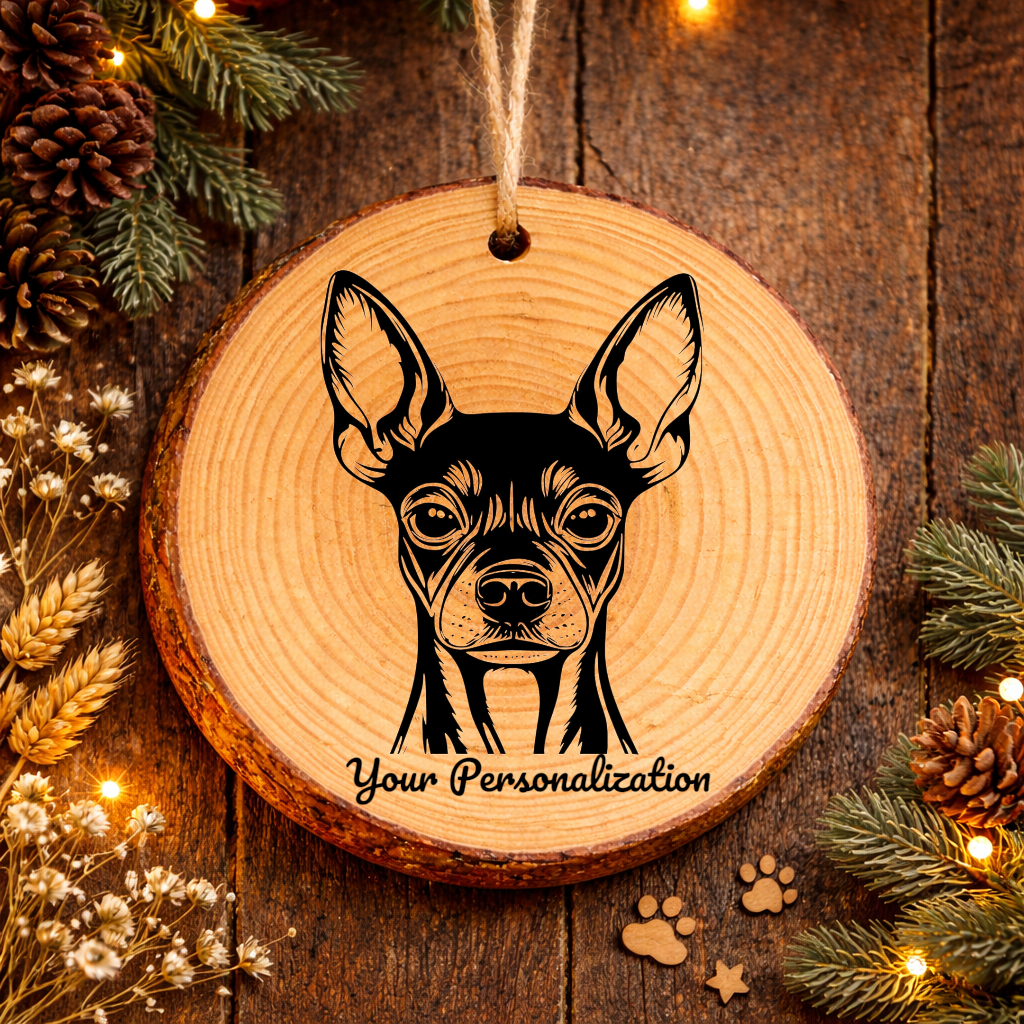 Xoloitzcuintli Dog Ornament – Rustic Wooden Keepsake