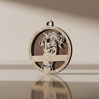 Personalized Golf Ornament - Female