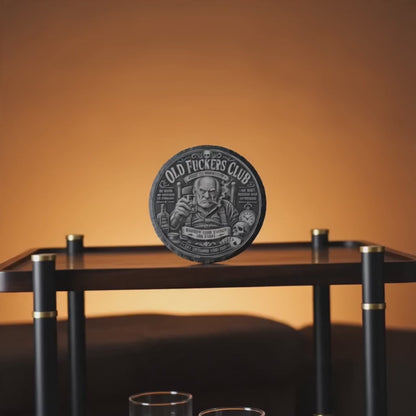 Old F-Club Male Slate Drink Coasters - Set of 4