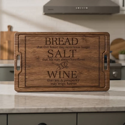 Blessed Bread Wine serving Board